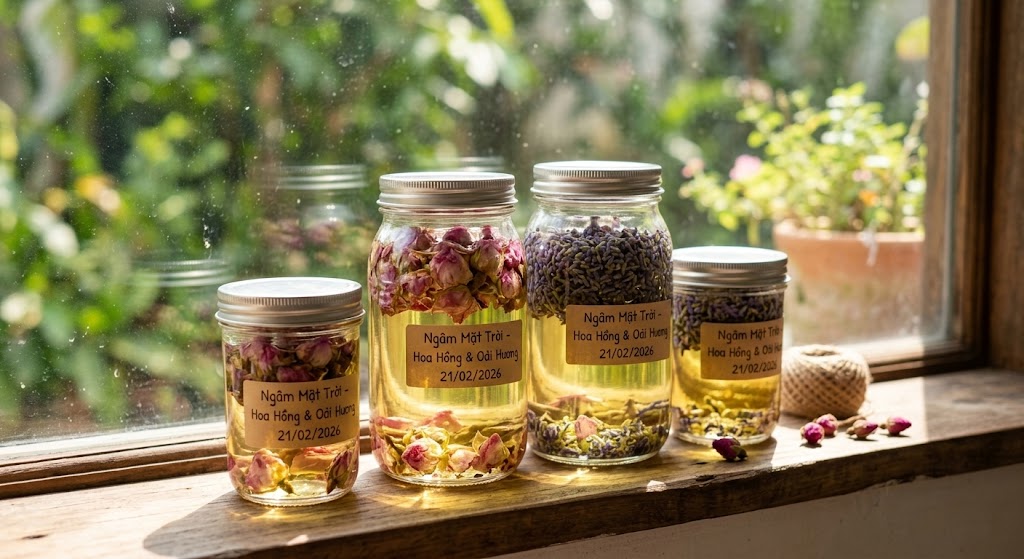 Cách Làm Dầu Ngâm Thảo Mộc Tại Nhà: Bí Quyết Chiết Xuất Tinh Túy Từ Thiên Nhiên